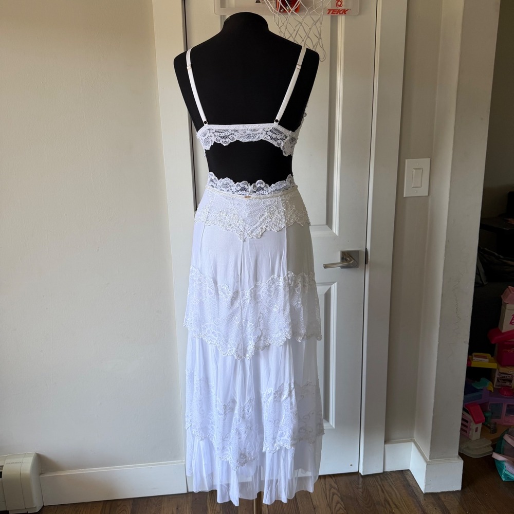 Valisere Women's Elegant Set Embroidery White Outfits & Sets Size M - Picture 6 of 17